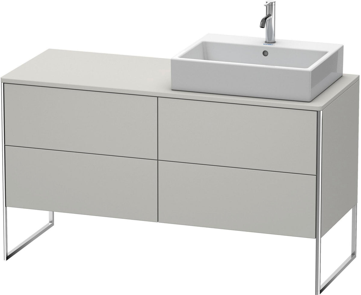 DURAVIT XSquare Waschtischunterbau betongrau matt 1400 mm mit 4 Auszügen