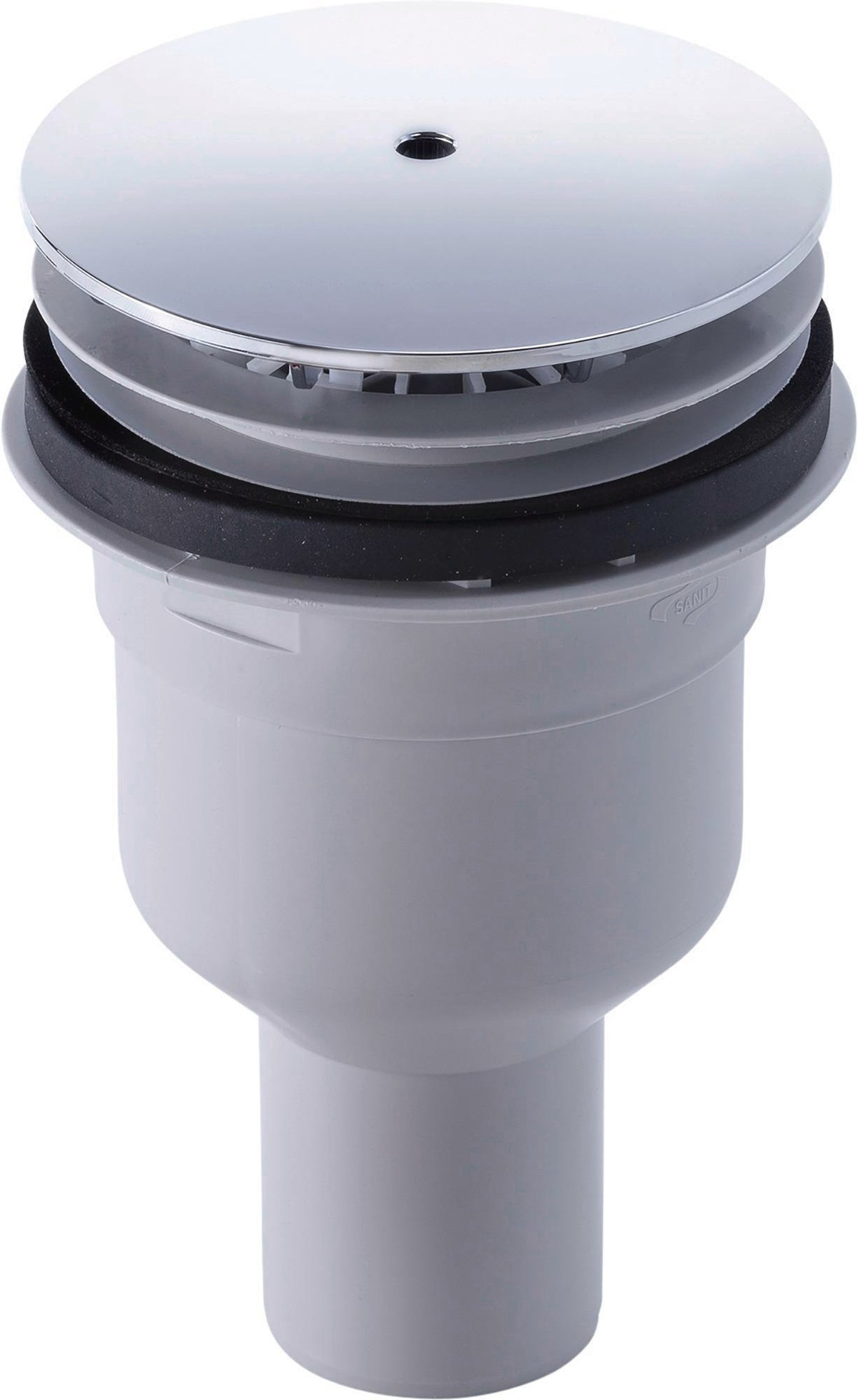 DURAVIT Universal Duschwannenablauf mit senkrechtem Abgang, Ablaufdurchmesser 90 mm, Chrom