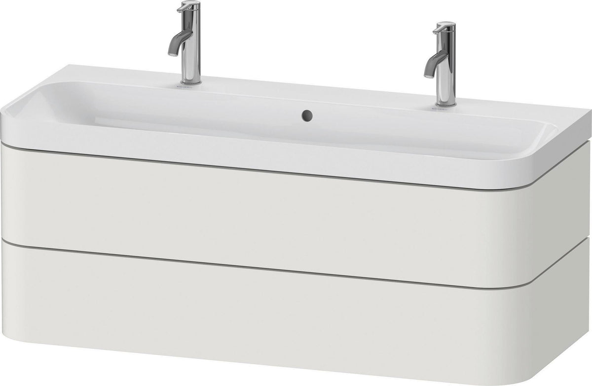 DURAVIT Happy D.2 Waschtischset 1175 mm mit 2 Schubkästen, Tip-on, Soft-Close, wandhängend