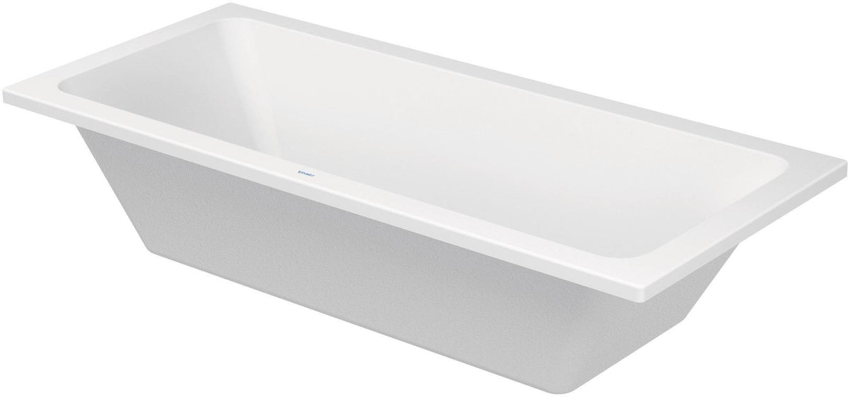 Duravit D-Code Badewanne 1800x800 mm Einbau, Mittelablauf, 2 Rückenschrägen, Weiß