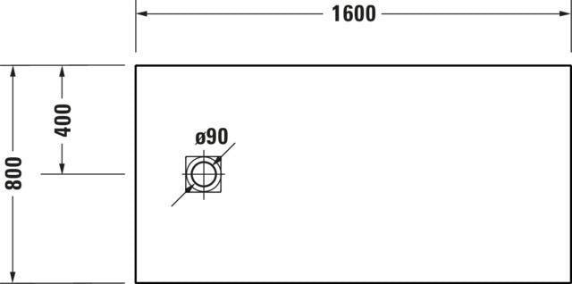 Duravit Sustano Duschwanne 1400x800x30 mm Mineralguss hellgrau matt – rechteckig, bodenbündig, mit Rutschhemmung