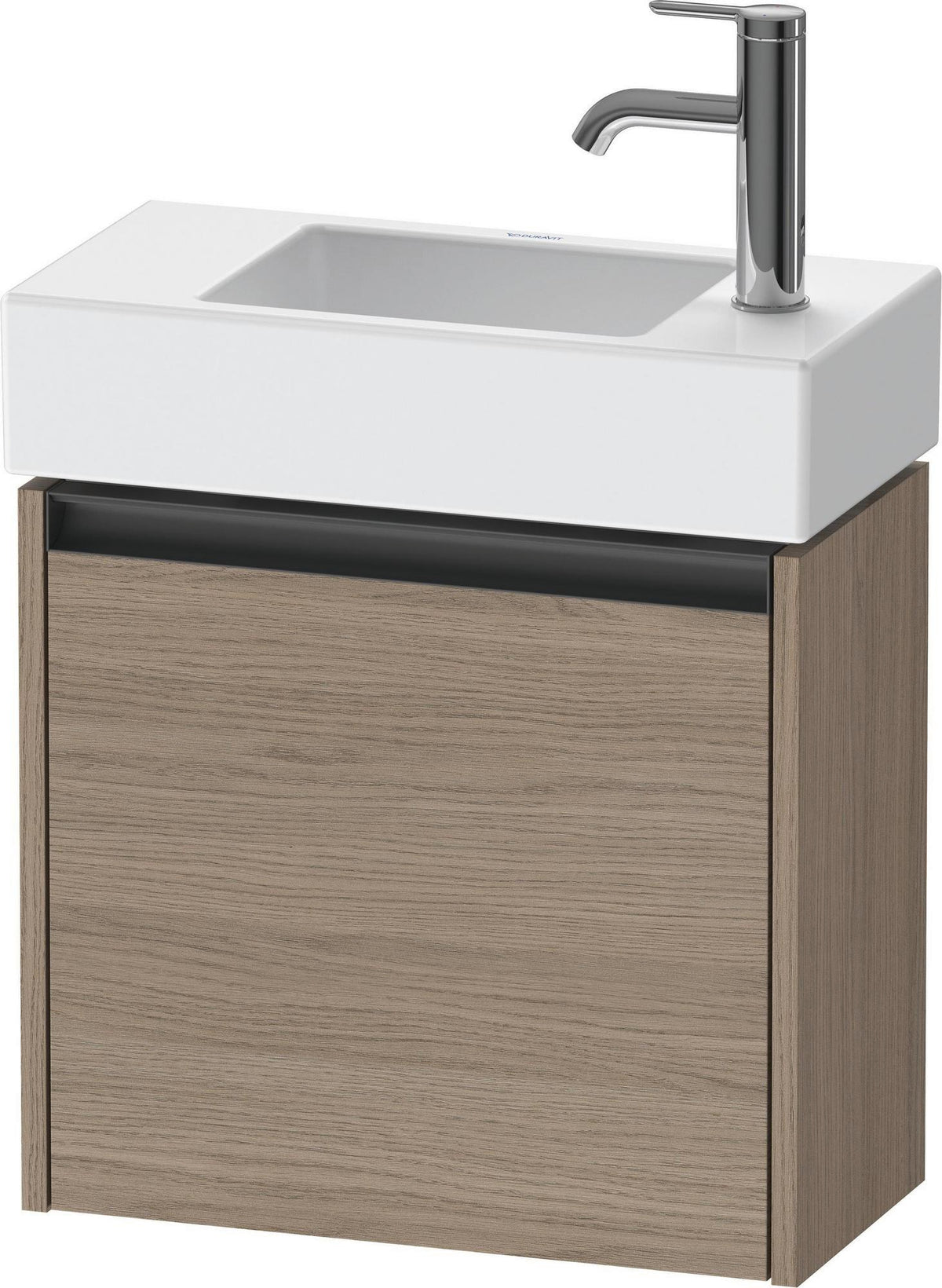 DURAVIT Ketho.2 Waschtischunterbau 484 mm Eiche Terra Matt, 1 Tür links, wandhängend