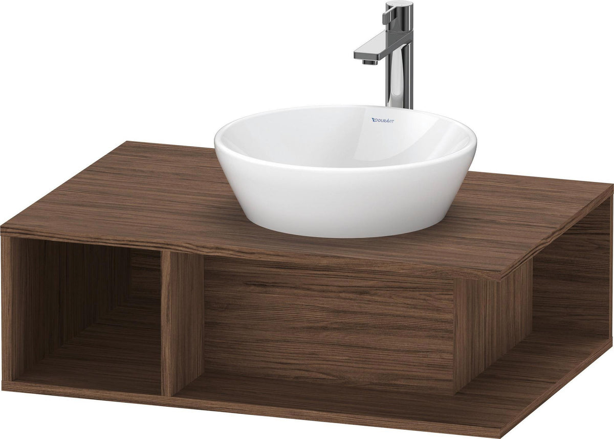 Duravit D-Neo Waschtischunterbau 800 mm Betongrau Matt – Wandhängend, 1 offenes Fach links