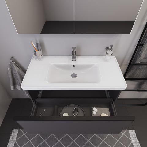 DURAVIT Spiegelschrank BETTER mit LED-Beleuchtung, 760 mm, Anschlag links, Front- und Innenspiegel