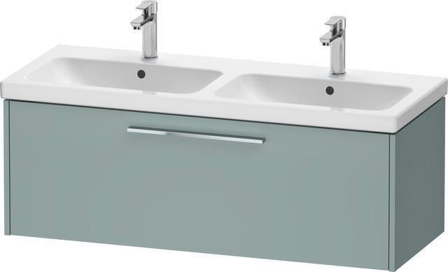 DURAVIT D-Code 2.0 Waschtischunterbau wandhängend 1184 mm mit 1 Auszug, Griff Chrom, Basalt Matt
