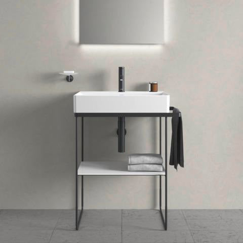 DURAVIT DuraSquare Metallkonsole höhenverstellbar mit Handtuchhalter links/rechts Chrom