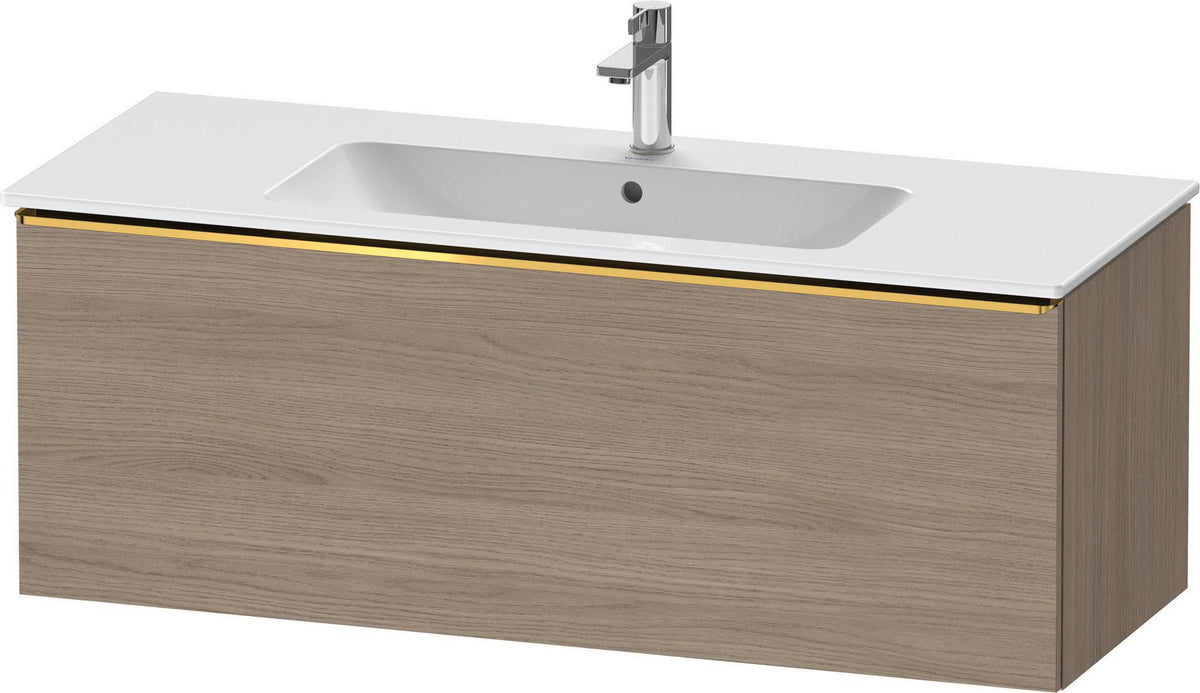 Duravit D-Neo Waschtischunterbau 1210 mm Eiche Terra Matt mit 1 Auszug und Soft-Close