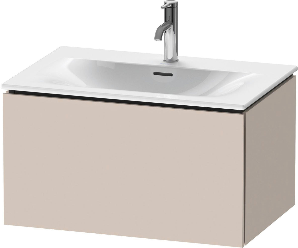 Duravit L-Cube Waschtischunterbau wandhängend 720 mm weiß matt mit 1 Auszug und Tip-On-Technik