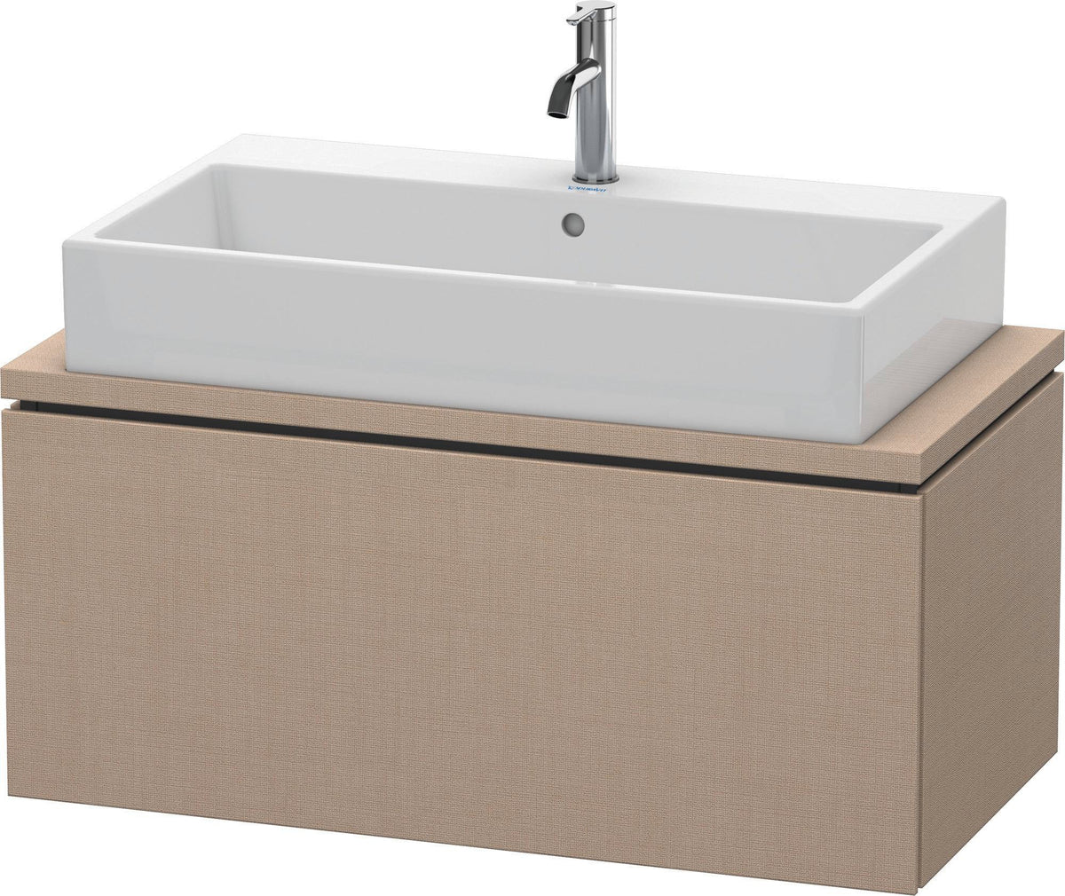 DURAVIT L-Cube Konsolenwaschtischunterbau 920 mm betongrau matt mit 1 Auszug und Tip-on-Technik