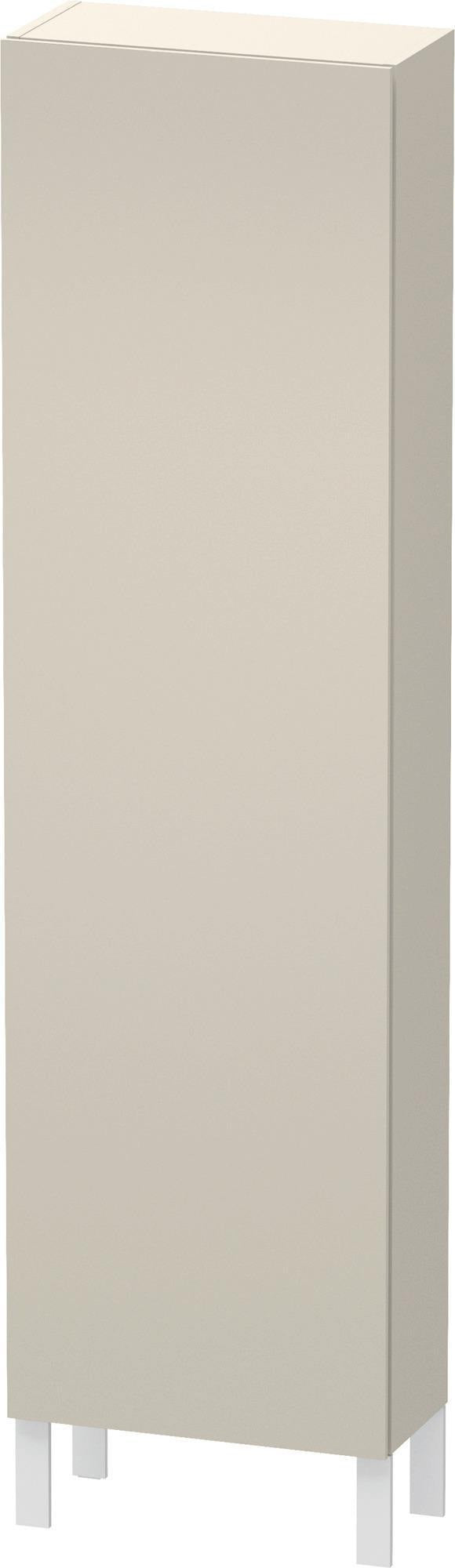 DURAVIT Hochschrank L-Cube 243x500x1760mm 1 Tür links, Leinen – Wandhängend, Soft-Close