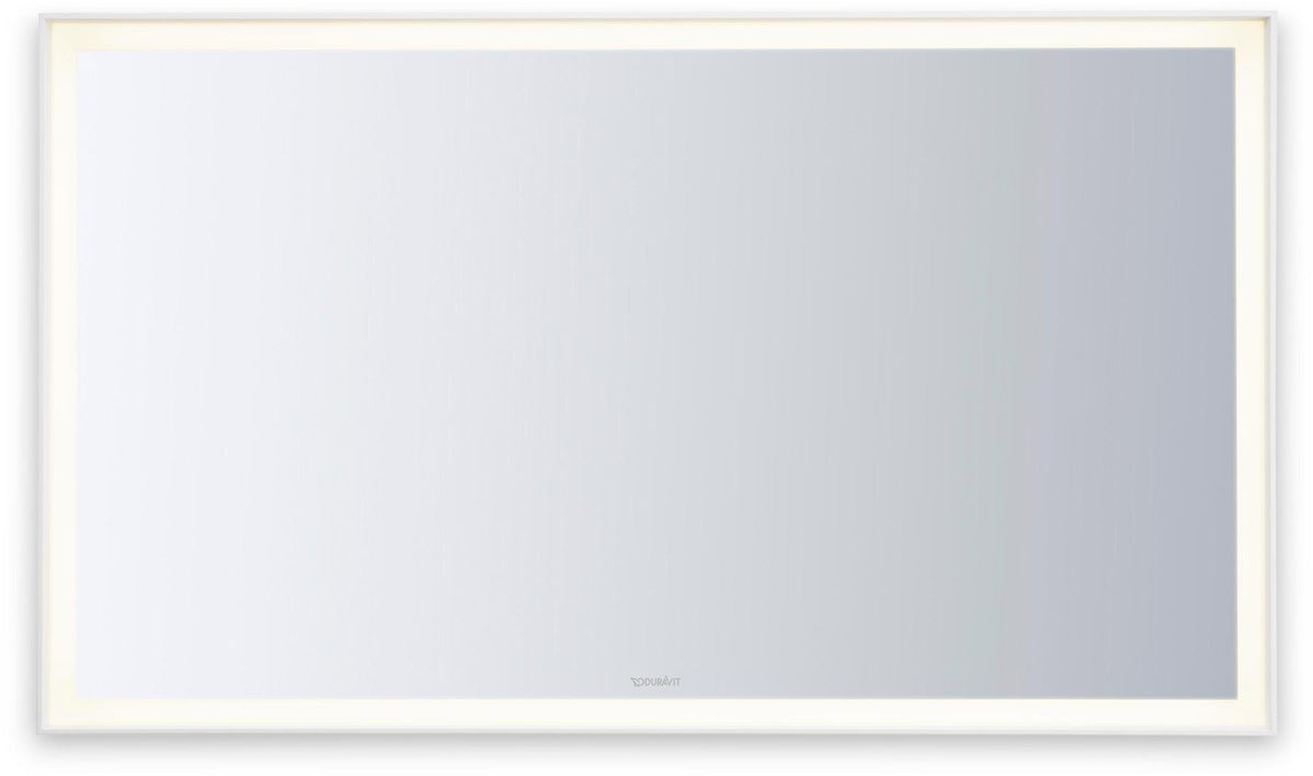DURAVIT L-Cube Lichtspiegel 650x700mm mit Sensor, LED-Beleuchtung, Spiegelheizung & Kondensschutz, Weiß