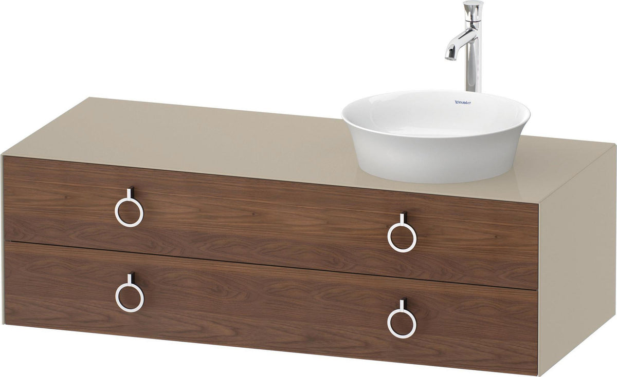 Duravit White Tulip Waschtischunterbau 1300 mm mit 2 Schubkästen und Innenbeleuchtung