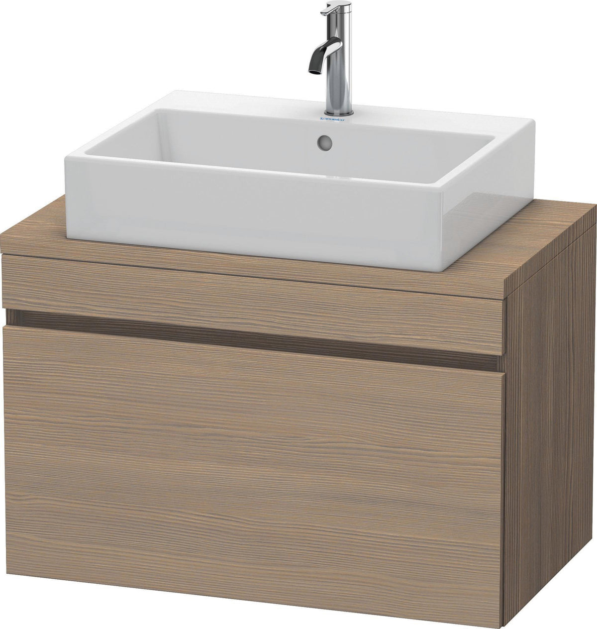 DURAVIT DuraStyle Konsolenwaschtischunterbau 800 mm Eiche Terra/Weiß Matt mit 1 Auszug