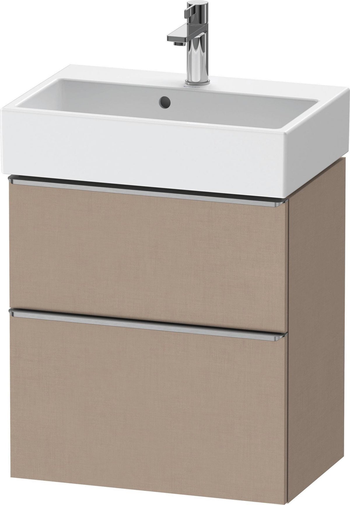 DURAVIT D-Neo Waschtischunterbau wandhängend Eiche Schwarz 584 mm mit Auszug und Schubkasten