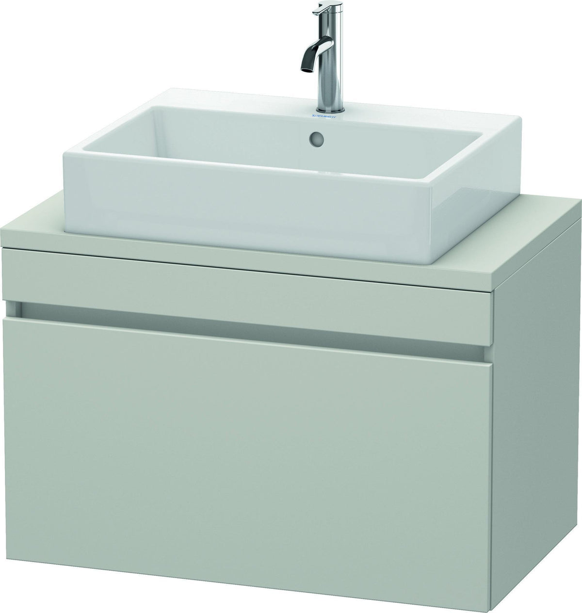 Duravit DuraStyle Waschtischunterbau 800 mm betongrau matt mit 1 Auszug und Soft-Close