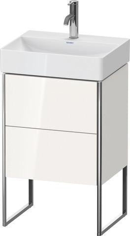 Duravit XSquare Waschtischunterbau COMPACT 491x484x390 mm weiß matt – 2 Auszüge, Fußgestell