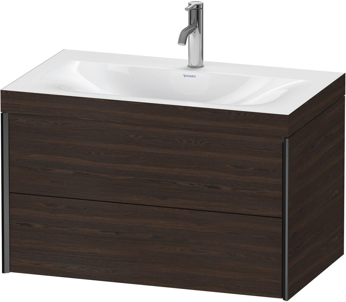 DURAVIT XViu c-bonded Waschtischset wandhängend 800x480x503mm mit 2 Schubkästen, Push-Open und Soft-Close