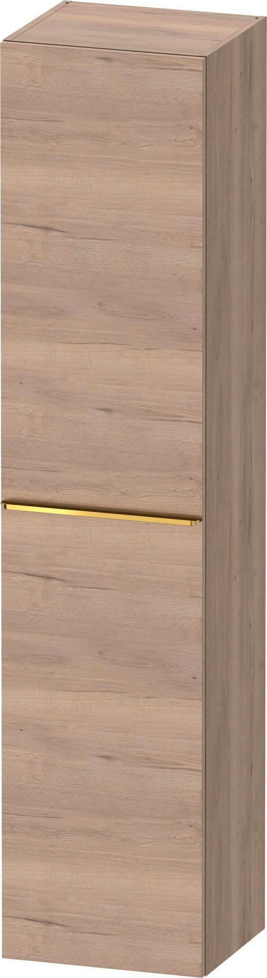 DURAVIT D-Neo Hochschrank 400x360x1760 mm, 1 Tür links, Eiche Schwarz – Matt, Soft-Close