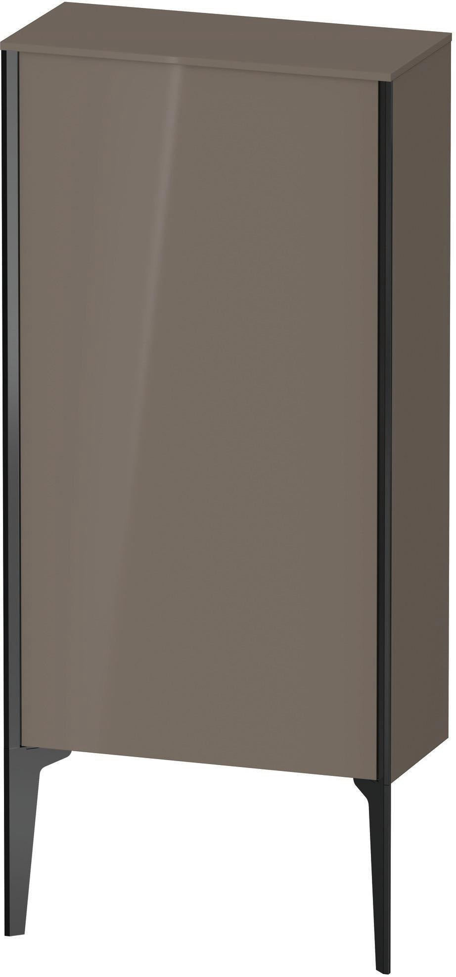 Duravit Halbhochschrank XViu 890 mm, 1 Tür, dolomiti grey hochglanz, wandhängend, Tip-on, Soft-Close