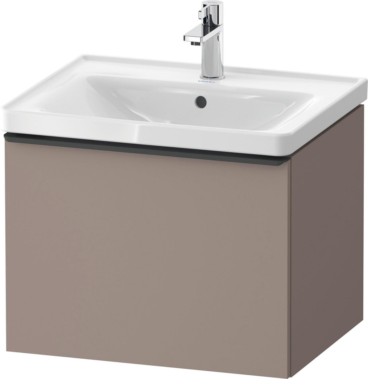 DURAVIT D-Neo Waschtischunterbau 584 mm betongrau matt mit 1 Auszug und Soft-Close