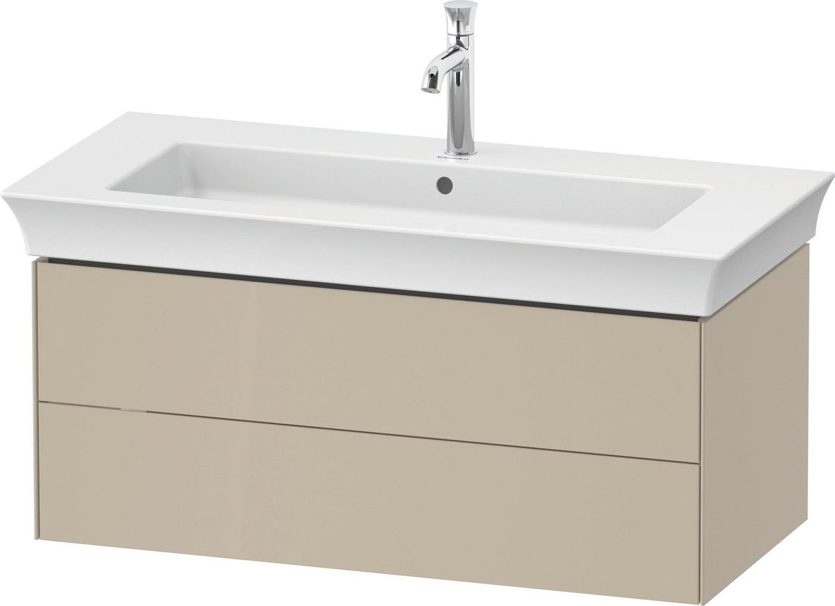 DURAVIT White Tulip Waschtischunterbau 984 mm, 2 Schubkästen, weiß seidenmatt