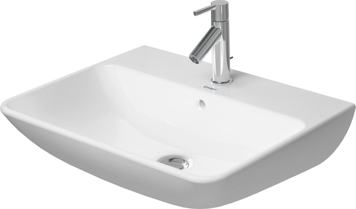 Duravit Waschtisch ME by Starck 600 mm mit Überlauf, 3 Hahnlöchern, weiß