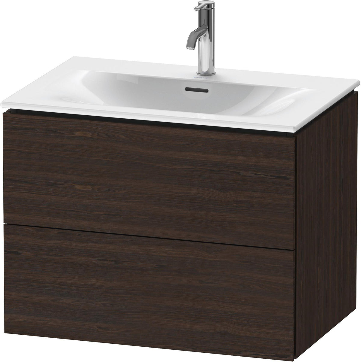 DURAVIT L-Cube Waschtischunterbau wandhängend 720 mm weiß matt mit 2 Schubkästen und Tip-On-Technik