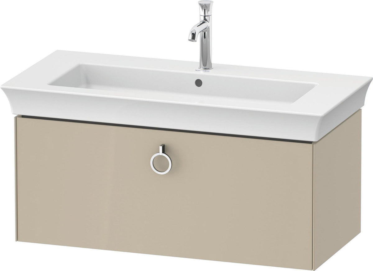 Duravit White Tulip Waschtischunterbau 984 mm Eiche Mitte mit LED-Beleuchtung von Philippe Starck