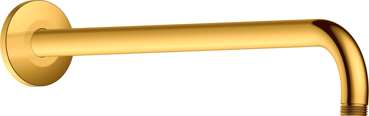 DURAVIT Brausearm L 410 mm Wandmontage Rosette rund Gold Poliert