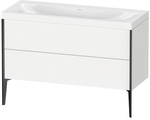 Duravit Möbelwaschtischset XVIU 1200x480mm Chaos mit Unterbau und Raumsparsiphon