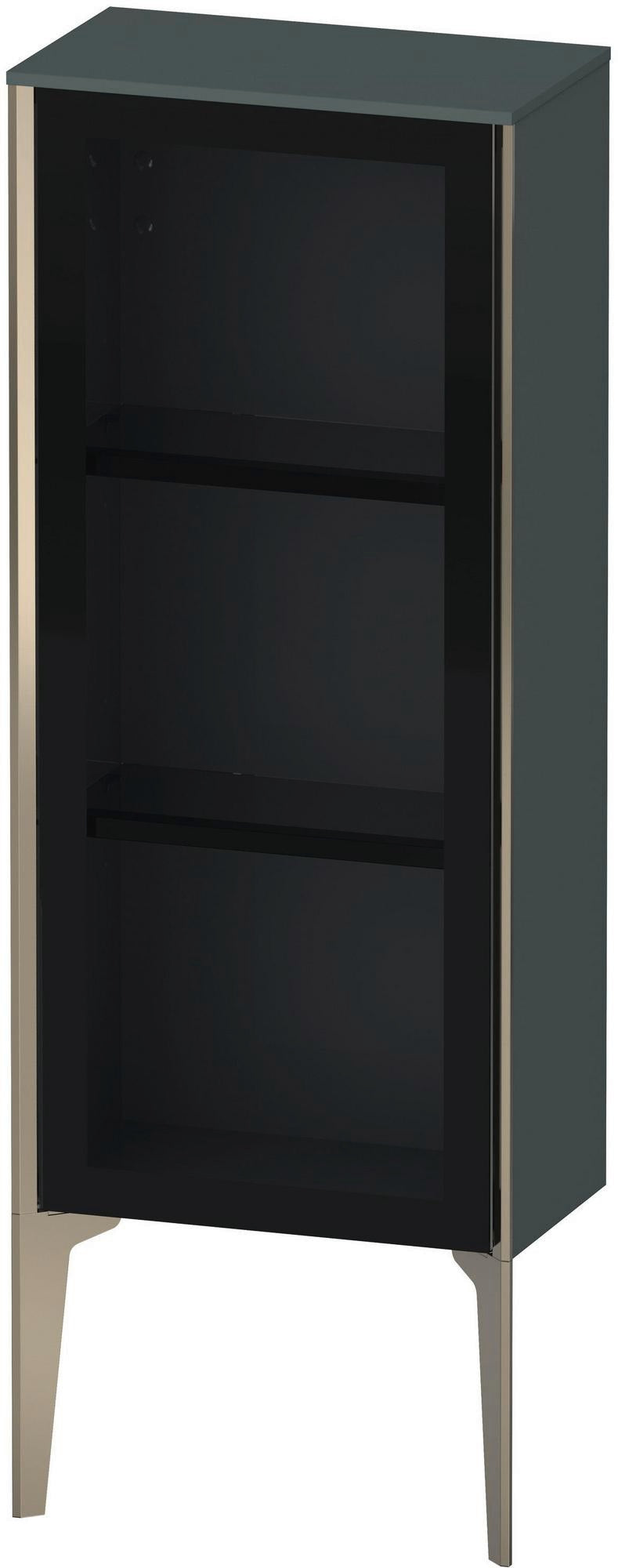 DURAVIT XViu Halbhochschrank 890x400x240 mm, Glastür, dolomiti grey hochglanz