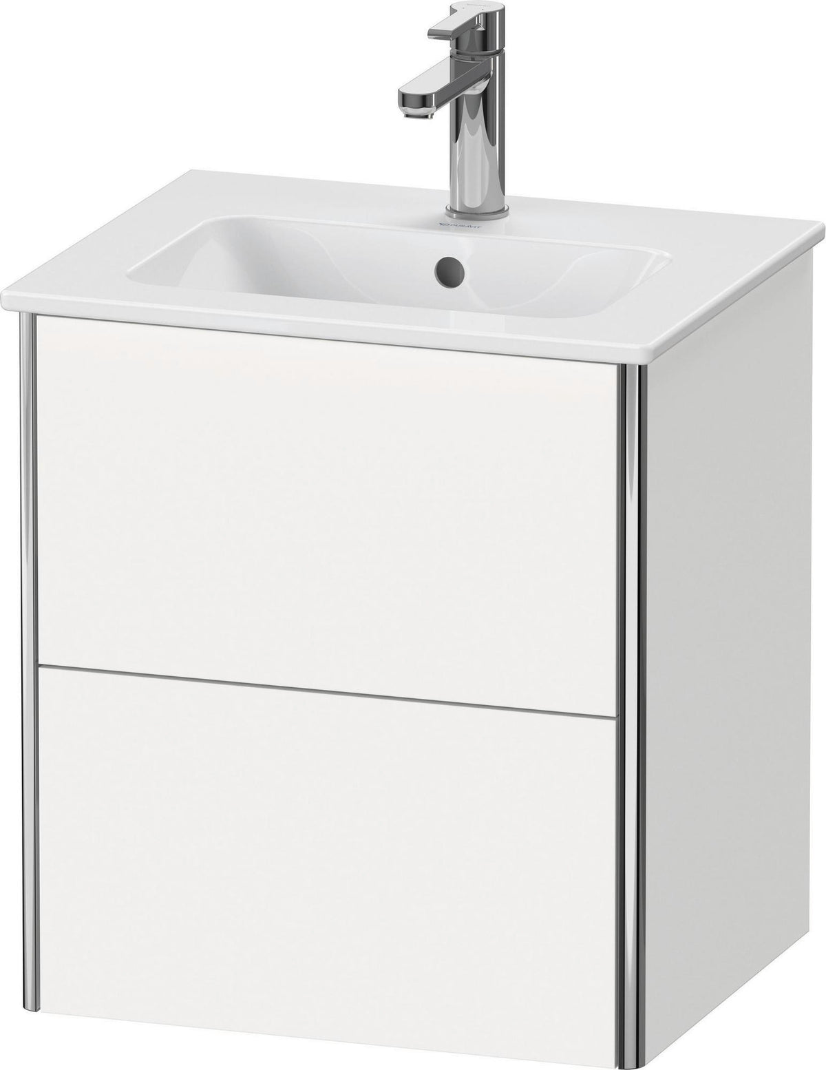 Duravit XSquare Waschtischunterbau wandhängend, 2 Schubkästen, Weiß Matt