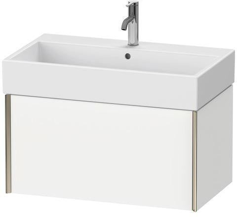 Duravit Waschtischunterbau XVIU 397x784x454mm Prof. Champ matt weiß matt – wandhängend mit Tip-On-Technik