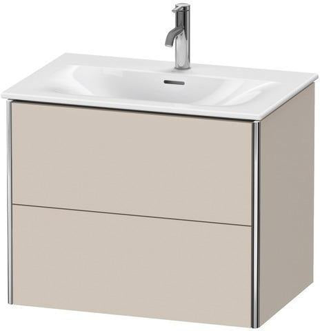 Duravit XSquare Waschtischunterbau 710 mm mit 2 Schubkästen in Steingrau matt