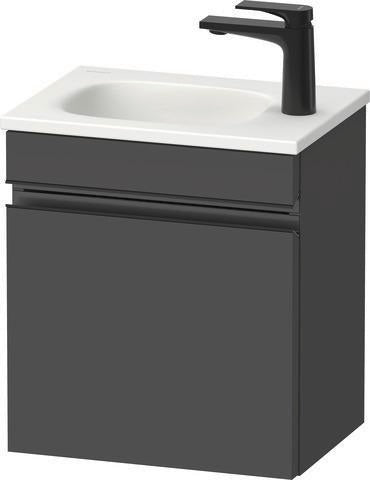 DURAVIT Sivida Waschtischunterbau 400x440x295mm, 1 Tür rechts, Chrom/Graphit Matt