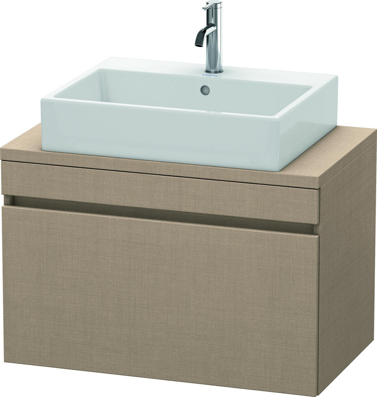 Duravit DuraStyle Waschtischunterbau 800 mm betongrau matt mit 1 Auszug und Soft-Close