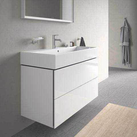 DURAVIT L-Cube Waschtischunterbau 984 mm, 2 Schubkästen, Weiß Matt, Wandmontage