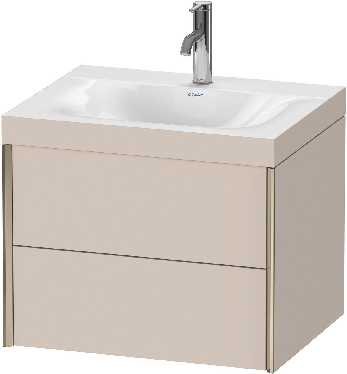 DURAVIT XViu c-bonded Waschtischunterschrank 600 mm wandhängend mit 2 Schubkästen und Push-Open