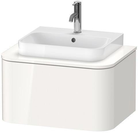 Duravit Waschtischunterbau Happy D.2 Plus 650 mm taupe supermatt mit Tip-On-Technik