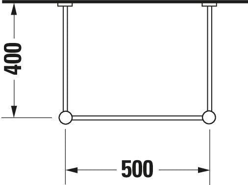 DURAVIT Metallkonsole Scola für 068460/068560 Chrom – Design Classics Möbelgestell