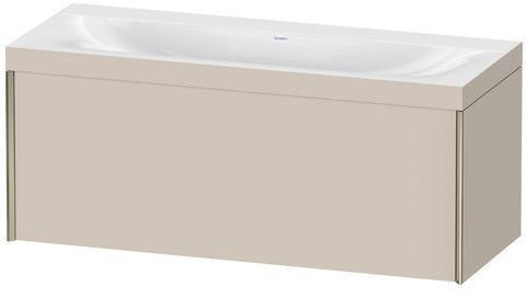 Duravit Möbelwaschtischset XViu 1200x480mm mit Unterbau, 1 Auszug, Ahorn mitte