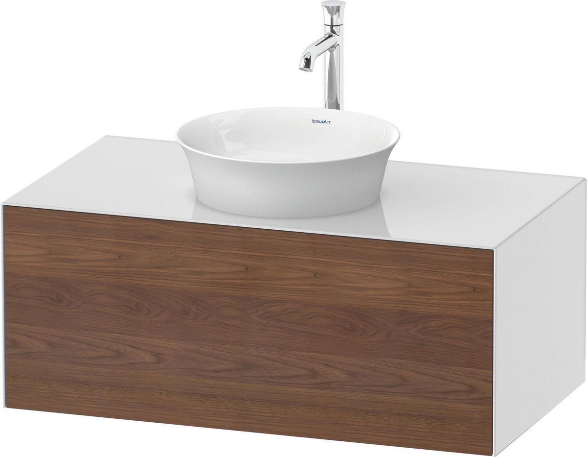 DURAVIT White Tulip Waschtischunterbau 1000 mm Taupe Seidenmatt mit LED & Tip-On