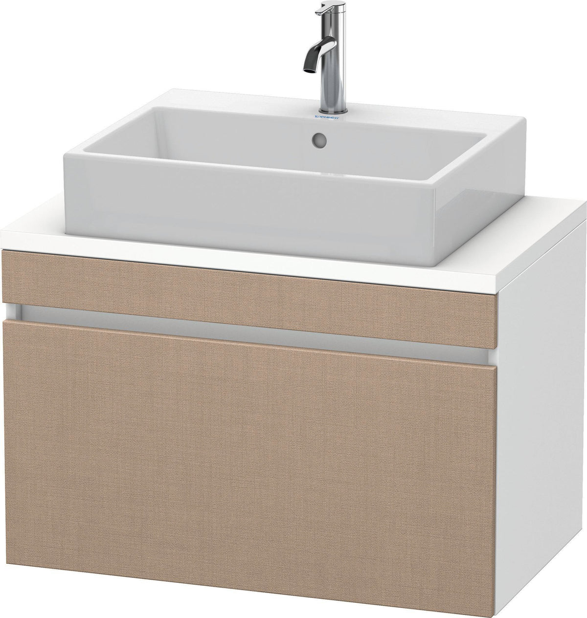 Duravit DuraStyle Waschtischunterbau 800 mm betongrau matt mit 1 Auszug und Soft-Close