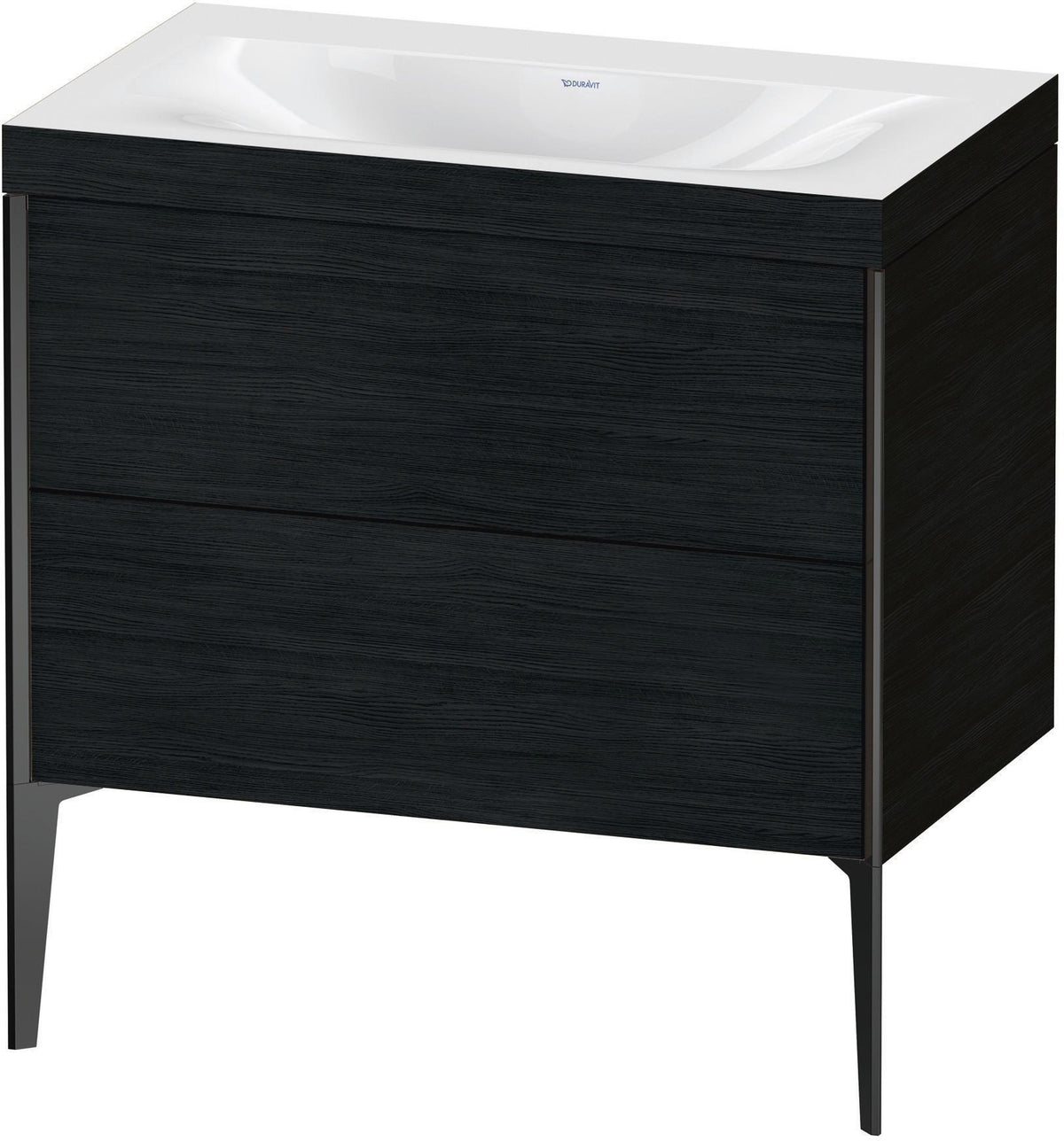 DURAVIT XViu c-bonded Waschtischset 800 mm mit 2 Auszügen, bodenstehend, Soft-Close
