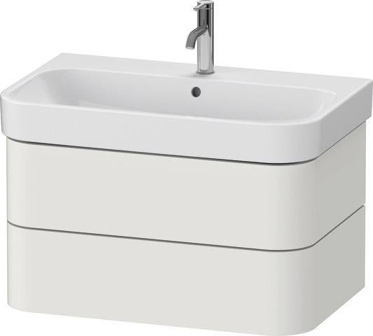 Duravit Waschtischunterbau Happy D.2 Plus 775 mm taupe supermatt mit Tip-On-Technik