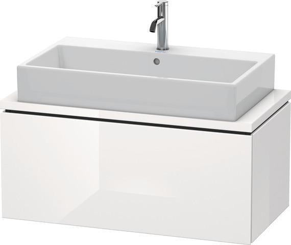 DURAVIT L-Cube Waschtischunterbau 920 mm taupe supermatt mit Tip-On-Technik
