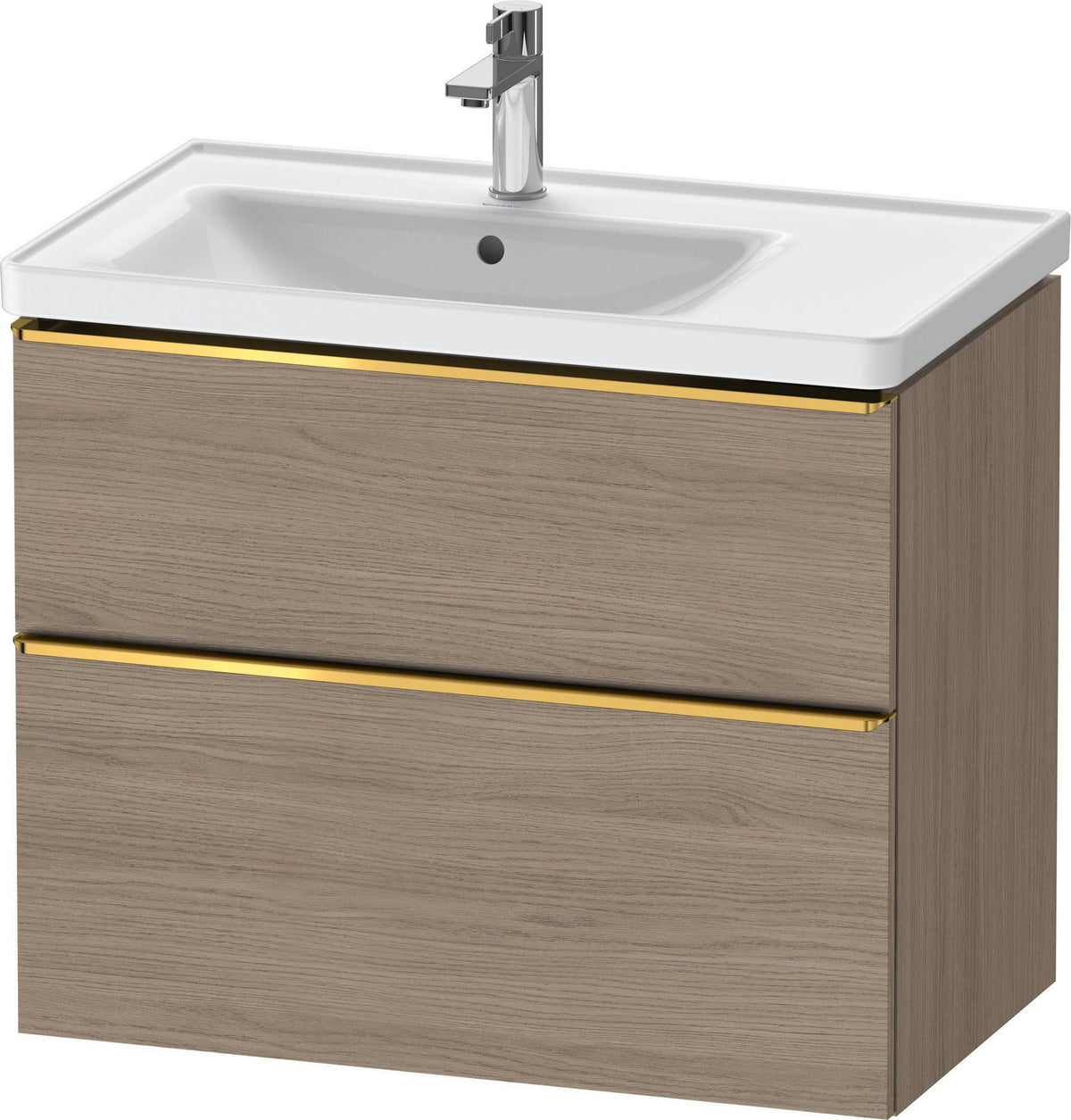 Duravit D-Neo Waschtischunterbau 784 mm Eiche Terra Matt mit 1 Auszug