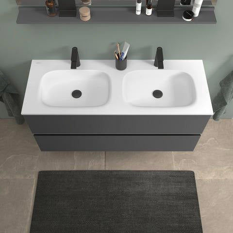 DURAVIT Sivida Spiegelablage 1200 mm in Chrom/Weiß Hochglanz – Ablage mit Befestigungsmaterial
