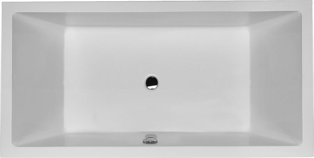 DURAVIT Starck Badewanne 1800x900 mm Einbau 2 Rückenschrägen Weiß