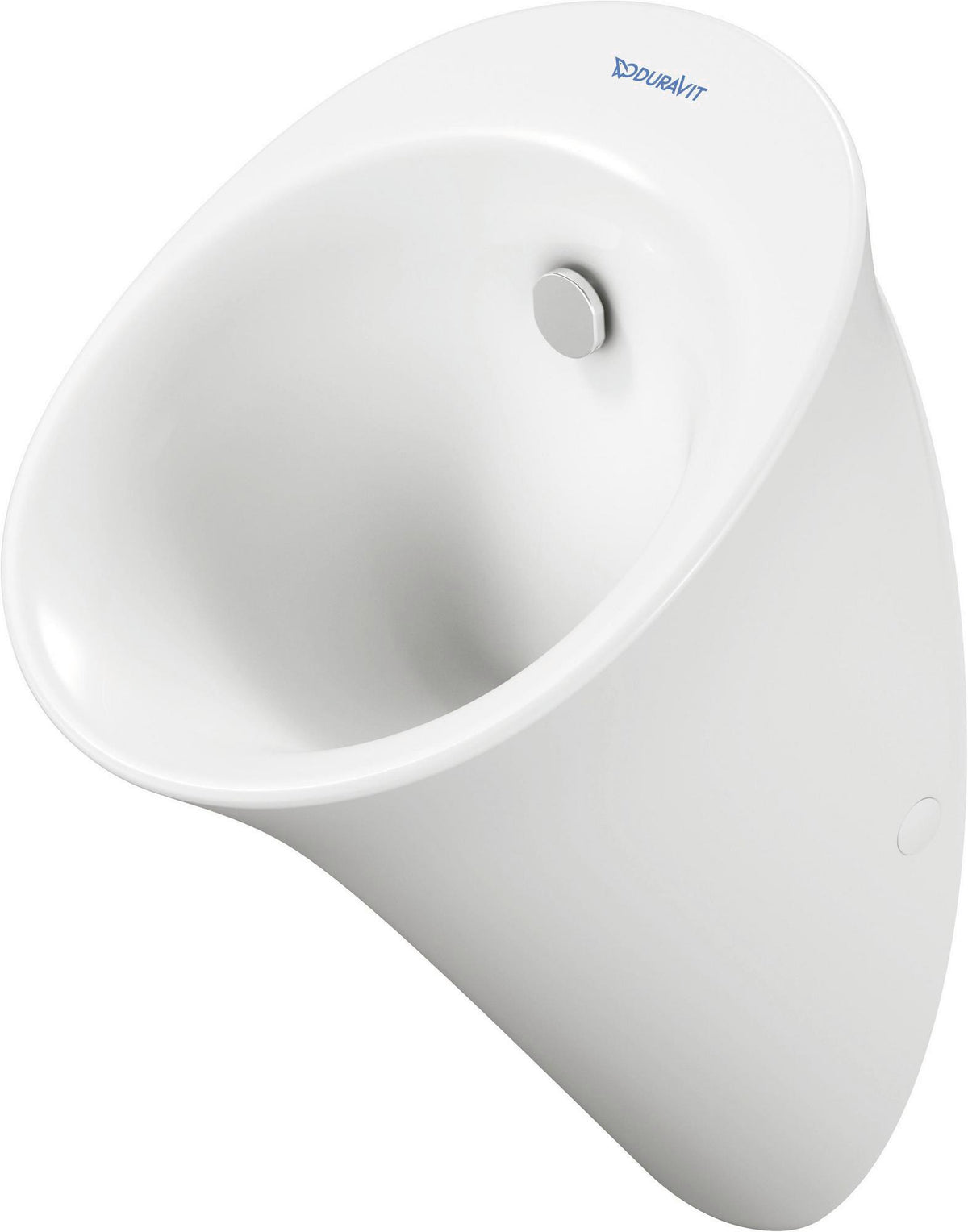 DURAVIT Urinal White Tulip von Philippe Starck – spülrandlos, mit Spüldüse & Fliege, weiß
